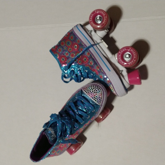 Sketchers Twinkle Toes 2x2 Wheels Roller Skates - Picture 1 of 2